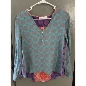 Lucy‎ Lucy Love Shirt Blouse Top Women's Medium Boho Festival Flowy Hippie